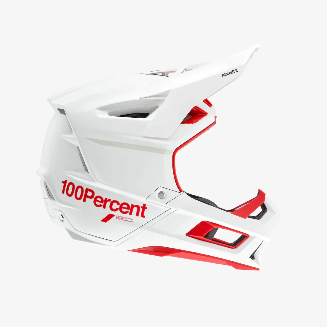 100 percent AIRCRAFT 2 Downhill/Enduro Helmet Red/White