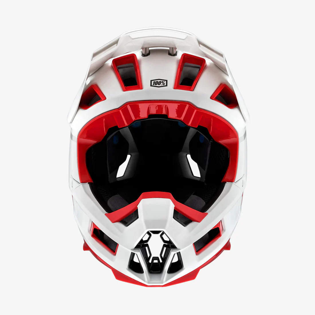 100 percent AIRCRAFT 2 Downhill/Enduro Helmet Red/White - Image 3