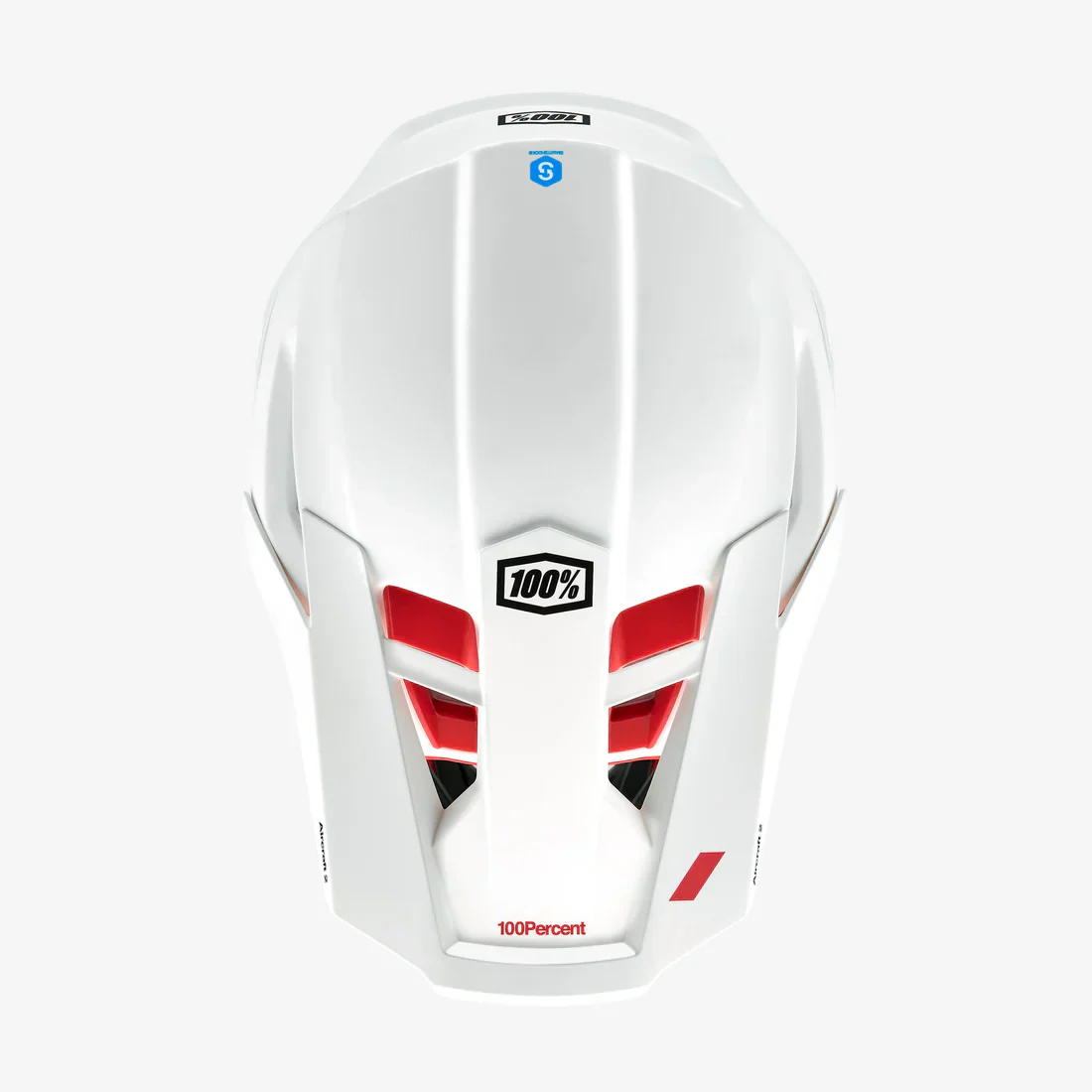 100 percent AIRCRAFT 2 Downhill/Enduro Helmet Red/White - Image 4