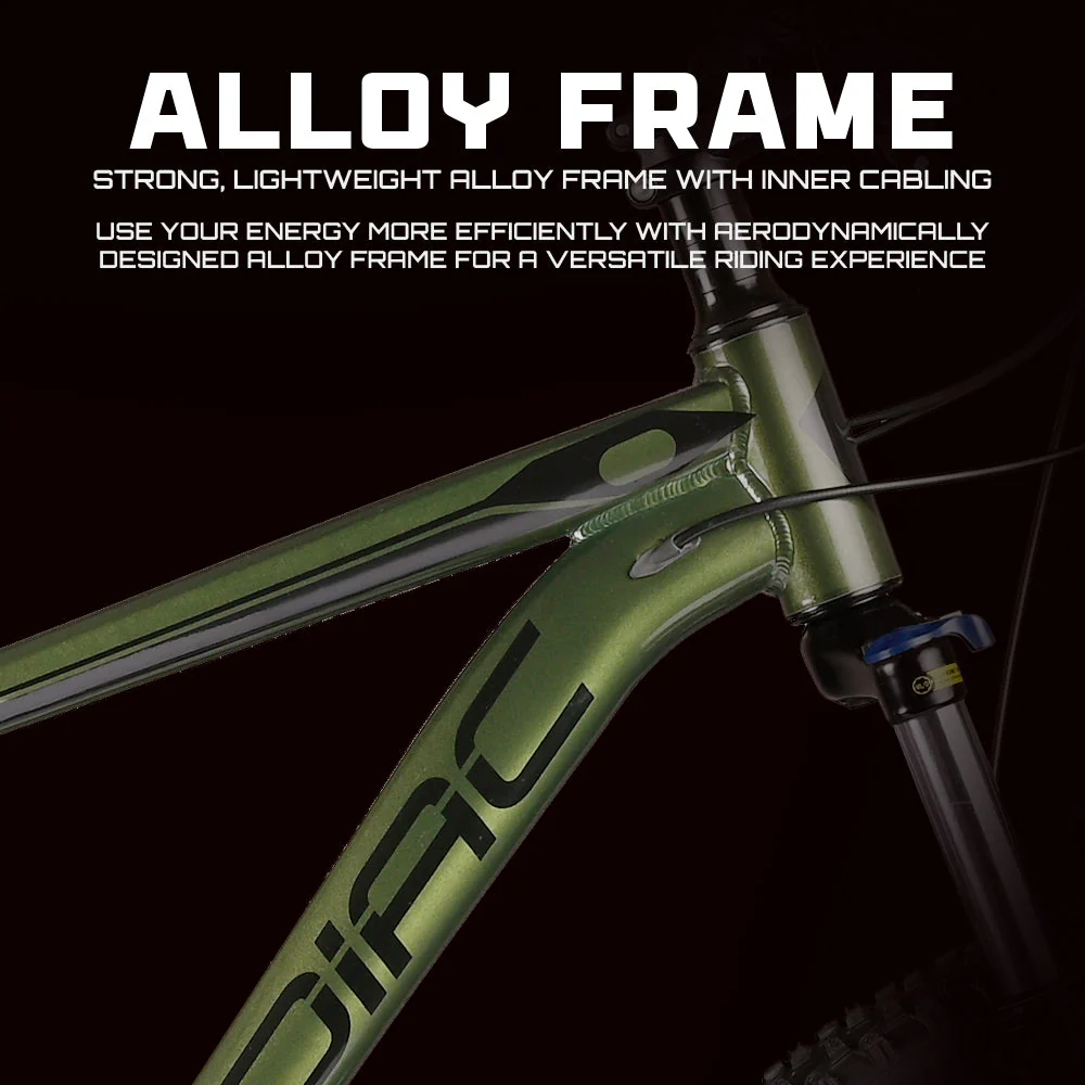CRADIAC Alpha PRO 21 Speed 6061 Alloy Cycle 29 T 21 Speed Gear Bicycle for Men with Front Zoom Lockout Suspension & Dual Disc Brake Mountain Bike | Ideal for 15+ Years, Unisex, Frame Size : 18 inch - Image 4