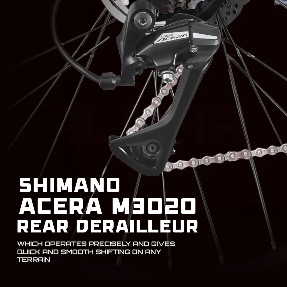 CRADIAC Alpha PRO 21 Speed 6061 Alloy Cycle 29 T 21 Speed Gear Bicycle for Men with Front Zoom Lockout Suspension & Dual Disc Brake Mountain Bike | Ideal for 15+ Years, Unisex, Frame Size : 18 inch - Image 7
