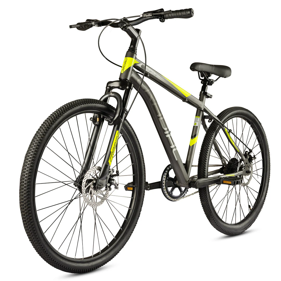 CRADIAC Hustler Single Speed 26 inch High Performance Mountain Cycle for Men with Front Suspension & Dual disc Brakes | Ideal for 12+ Years, Unisex, Frame Size - 18.5 Inch - Image 3