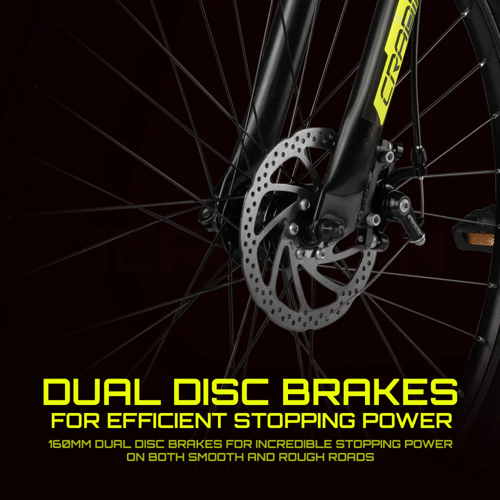 CRADIAC Hustler 21 Speed High Performance Mountain Cycle for Men with Front Suspension & Dual disc Brakes, 26 Inch Tire, Steel Frame MTB | Ideal for 12+ Years, Unisex, Frame Size - 18.5 Inch - Image 7