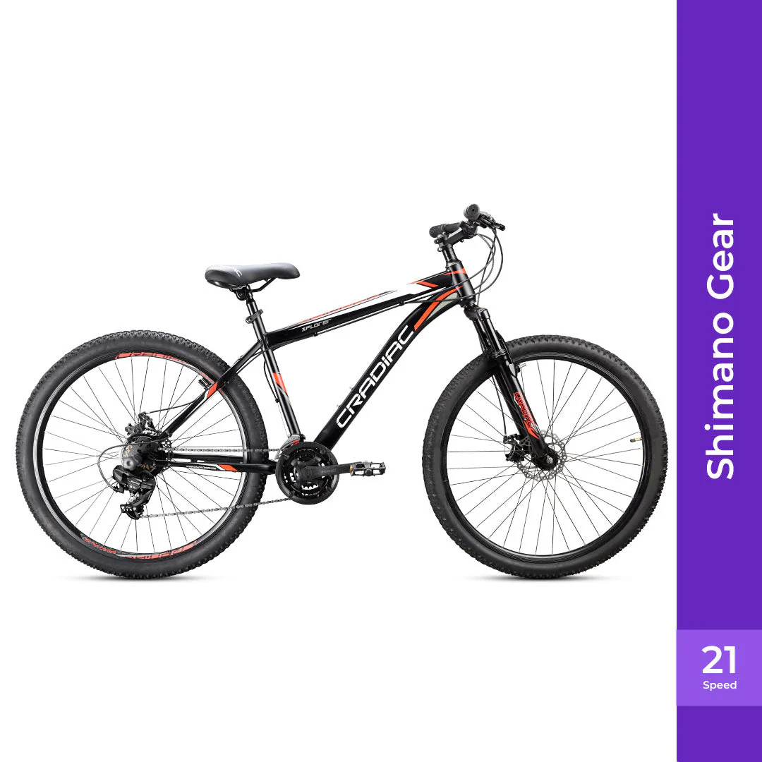 Cradiac Xplorer 21 Speed High Performance Steel Mountain Cycles for Men with Front Suspension & Dual Disc Brake 21 Geared MTB Bike 29 T | Ideal for 15+ Years, Unisex, Frame Size : 18.5 inch - Image 2