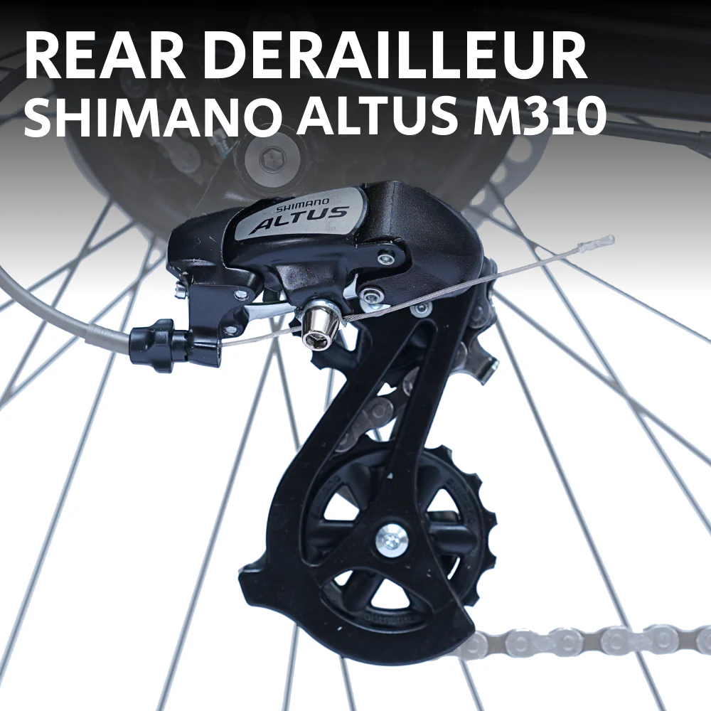 CRADIAC Xtreme 21 Speed | 18.5 INCH HI-TENSILE Steel Frame | 29T Mountain Bike | Front Suspension | Dual DISC - Image 5
