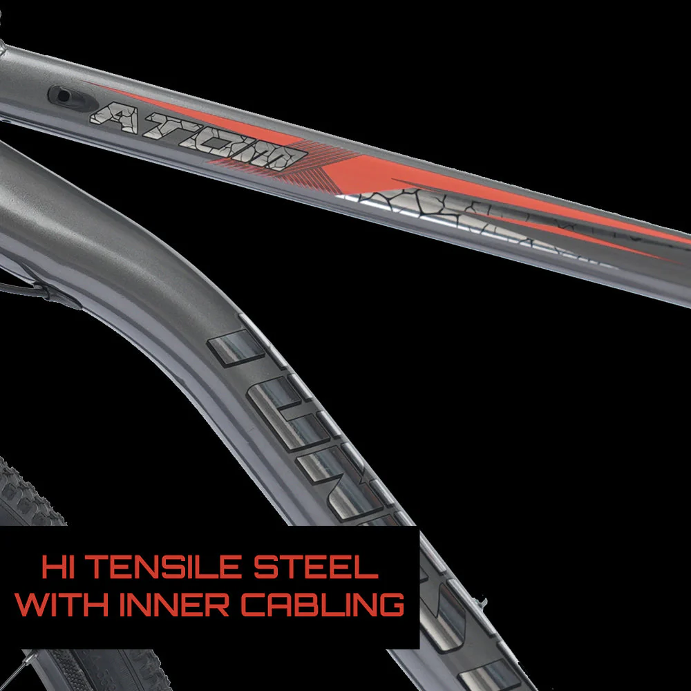TUNGSTEN - Atom 7 Speed | 26 inch Mountain Bike | Integrated Carrier | Rigid Fork | Ideal for 12+ Years | Unisex - Image 7