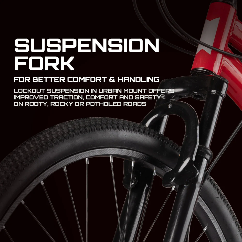 TUNGSTEN - Urban Mount Single Speed | 27.5 INCH Mountain Bike | HITENSILE Steel Frame | Dual DISC Brake | Ideal for 12+ Years | Ideal for 5.4FT to 5.8FT | Unisex - Image 6